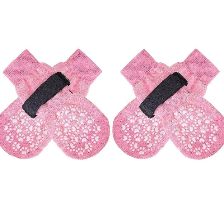 Anti-Slip Dog Socks with Adjustable Straps