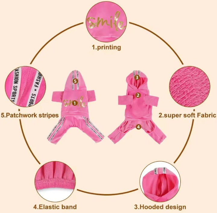 Soft Dog Tracksuit - Flexible & Comfortable