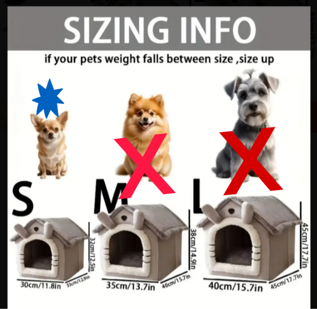 Wuffy Heated kitty House with Motion Sensor Night Light